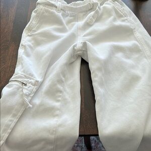 Men's White Cargo Pants